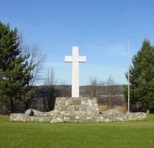 photo of the Acadian Cross located in the Madawaska region