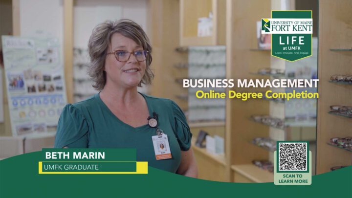 Beth Marin discussing the Business Management Online Degree Completion program